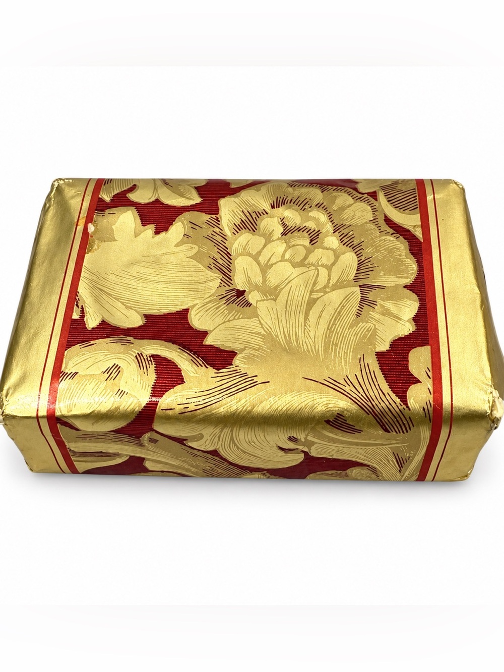 Avon Timeless Perfumed Soap 3oz Vintage Gold Floral Red Bar New Unused 1983 80's